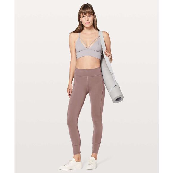 Lululemon In Movement 7/8 Tight *Everlux 25" Size 2 Purple - Picture 2 of 8